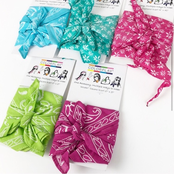 NEW Colorplay versatie square scarves - Picture 2 of 5